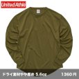 画像1: 5.6oz ドライコットンタッチ ラウンドテール 長袖Tシャツ [5663] United Athle-ユナイテッドアスレ (1)