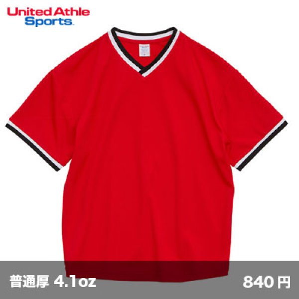 画像1: 4.1oz ドライアスレチック ルーズフィット ラインリブTシャツ [5927] United Athle-ユナイテッドアスレ (1)